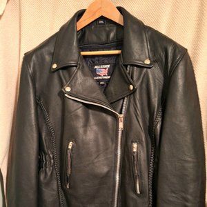 Allstate Leather Ladies Analine Cowhide Jacket With Removable Liner 2XL